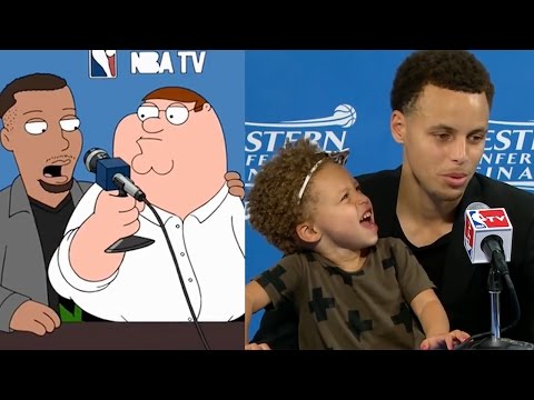 Steph Curry Stars on Family Guy, Recreates HILARIOUS Riley Curry Press Conference with Peter Griffin