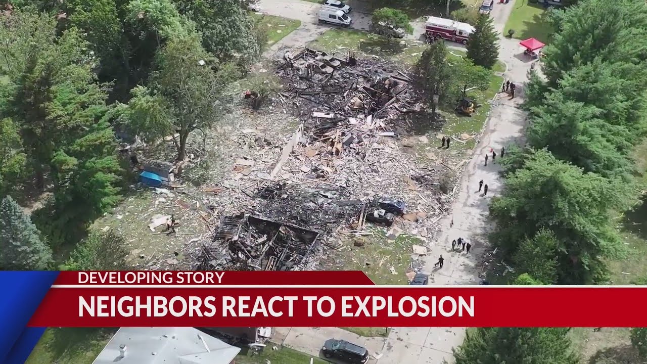 Neighbors react to explosion - YouTube