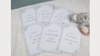 Baby Milestone Cards