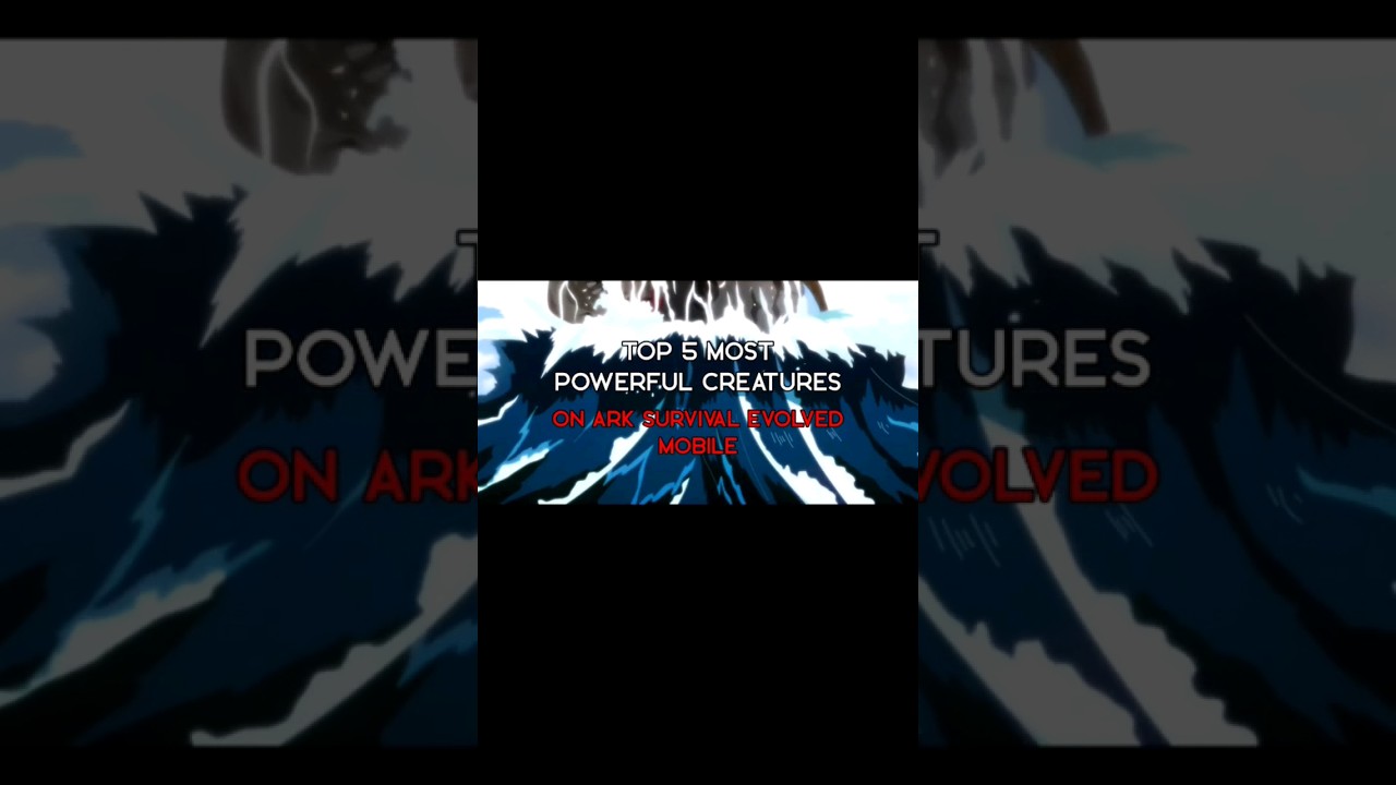 Top 5 Most Powerful Dinos In Ark Mobile! 