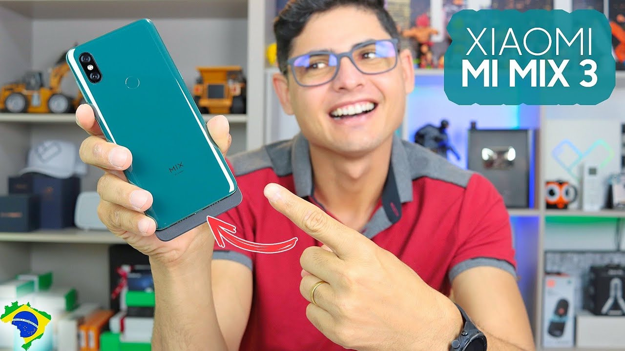 Xiaomi Mi Mix 3 - ISSO SIM É UM SMARTPHONE LINDÍSSIMO E