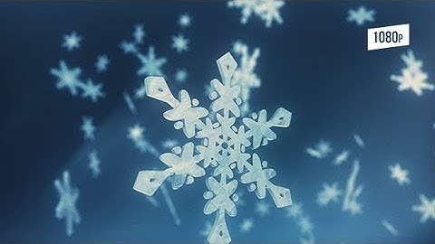 3D Snowflakes | Motion Graphics - Videohive template