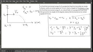 Basic Projectile Motion Examples, College Physics, OpenStax, Chapter 3.