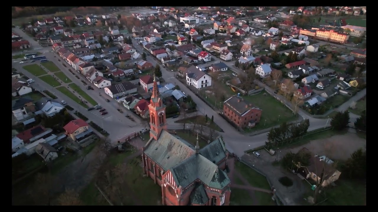 Kołbiel przy zachodzie słońca