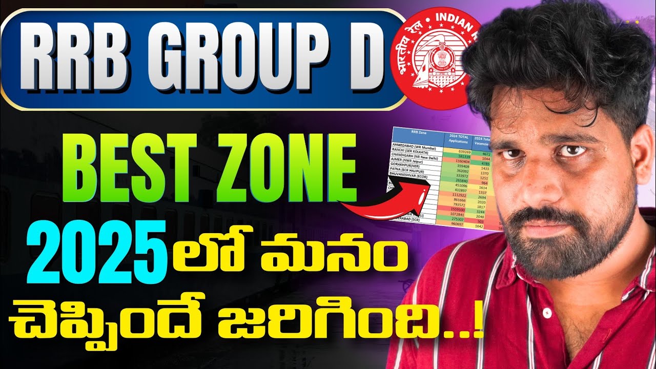 RRB GROUP D BEST ZONE 2026 IN TELUGU 🔥LOW CUTOFF SAFE ZONE 2026? 🎯 TEJUS SIR EXAM TRICKS #rrbgroupd