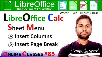 insert column in calc | calc  | insert column | insert page break | page break in calc |calc  libre|