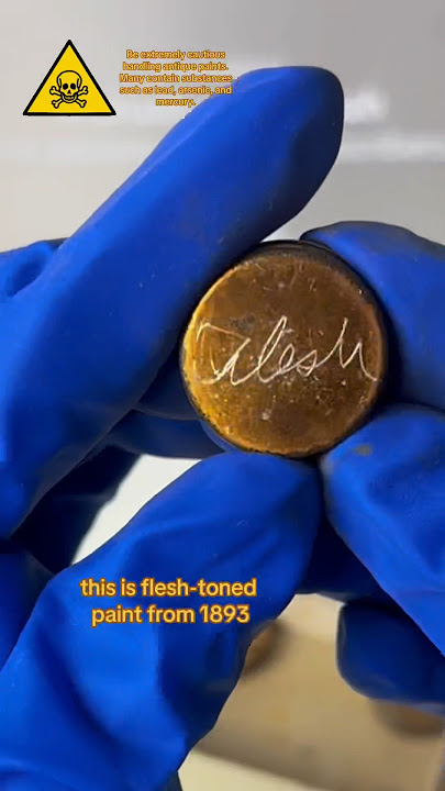 This Antique “FLESH” paint is…. Unexpected.🤔 #art #arthistory #history #watercolor #interesting