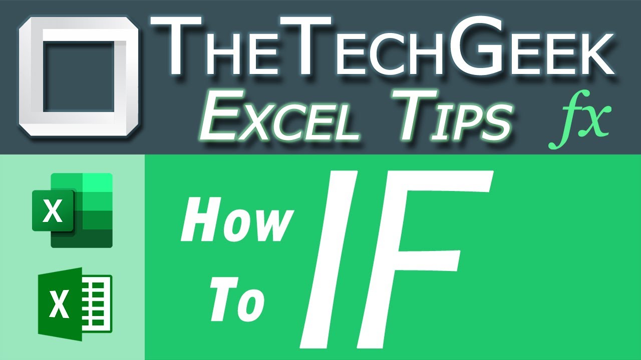 How to Excel IF Formula - Excel Made Easy - TheTechGeek - YouTube