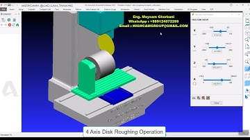 four axis Disk operation in PowerMill