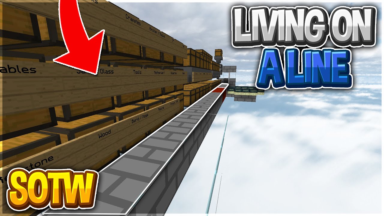 LIVING ON A LINE SOTW WITH MELONITE  | Minecraft HCF