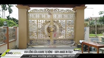 Mô tơ âm sàn Italy cho cổng nhôm đúc tại Phú Thọ | Vua cổng tự động King Gates
