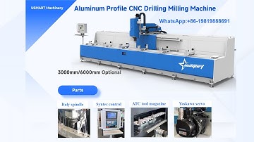 6000mm Aluminum Profile CNC Drilling Milling Machine, Aluminum Profile CNC Machining Centre with ATC