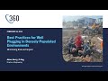 Adam Derry Presents Best Practices For Well Plugging In Densely Populated Environments Adam Derry Presents Best Practices For Well Plugging In Densely Populated Environments