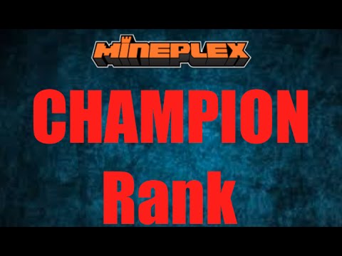 CHAMPION RANK?! | MINEPLEX NEW RANK?! | [Theory] - YouTube