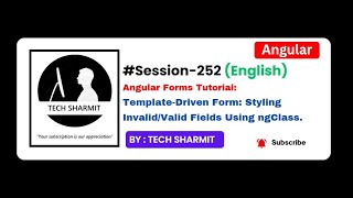Template Driven Form - Styling Invalid Field using ngClass | Angular tutorial English (Session-252)