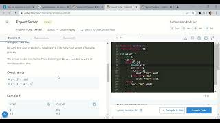 Expert setter problem codechef