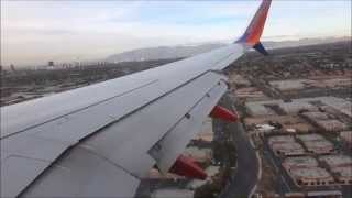 Southwest Airlines Flight 548 Boeing 737-800 Landing Las Vegas, NV coming from Phoenix, AZ RWY 25L Hd Beautiful Sunset Arrival Into Las Vegas Southwest 737 800 Aviator Alex