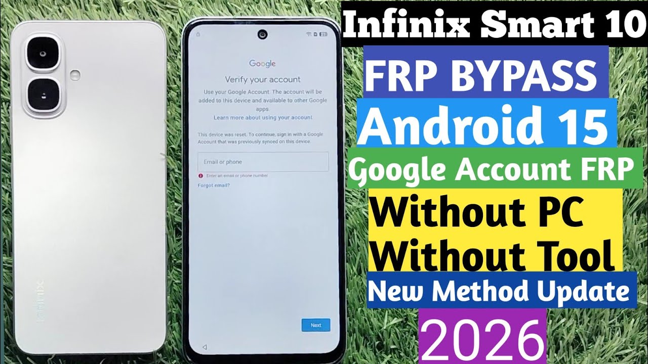 Infinix Smart 10 FRP Bypass / Android 15 Google Account Remove (Without PC) New Method 2026