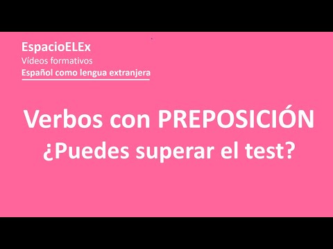 Video: Cómo Distinguir Las Preposiciones 