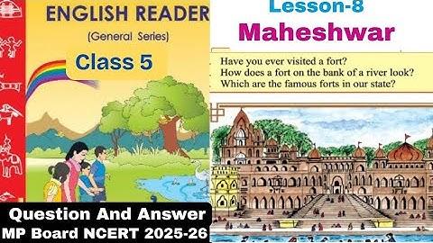Class 5 / English / Chapter 8 "Maheshwar" Question and answer / MP Board / NCERT #english #ncert