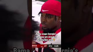 Alabama Ends Georgia&#39;s Win Streak #collegefootballplayoff #secchampionship #alabamavsgeorgia