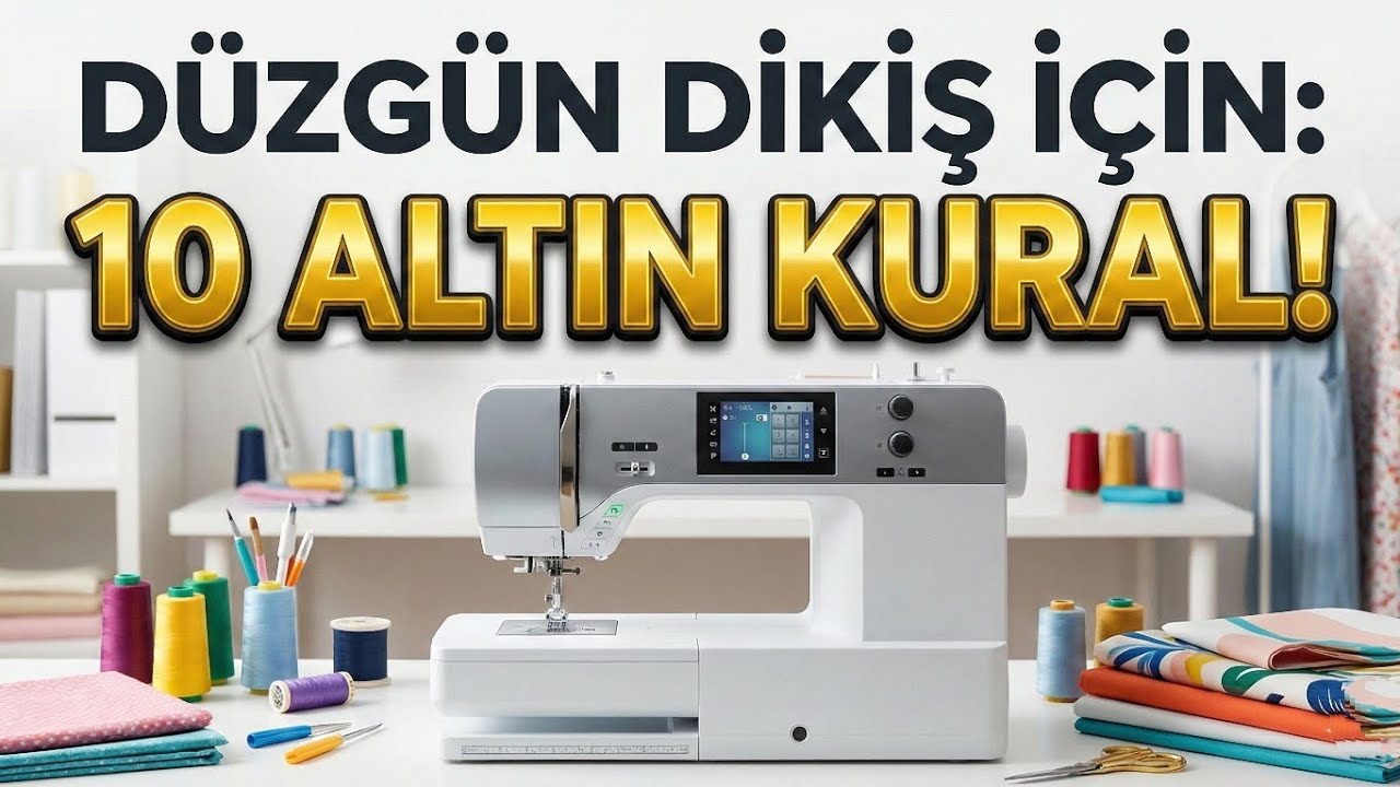 Dikiş Makinesinde Düzgün Dikiş Nasıl Dikilir? 10 Altın Kural | Dikiş teknikleri 