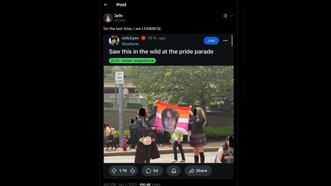 Zy0x sees the normal posts of R/okZyox