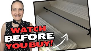 Watch before you buy! Brunttype Black Curtain Rods for Windows
