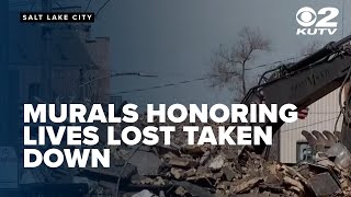 Salt Lake murals honoring lives lost taken down as planned redevelopment moves forward