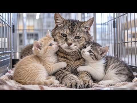 老猫だけがひとり残された…誰にも選ばれなかった彼が、2匹の子猫にだけ見せた驚きの姿
