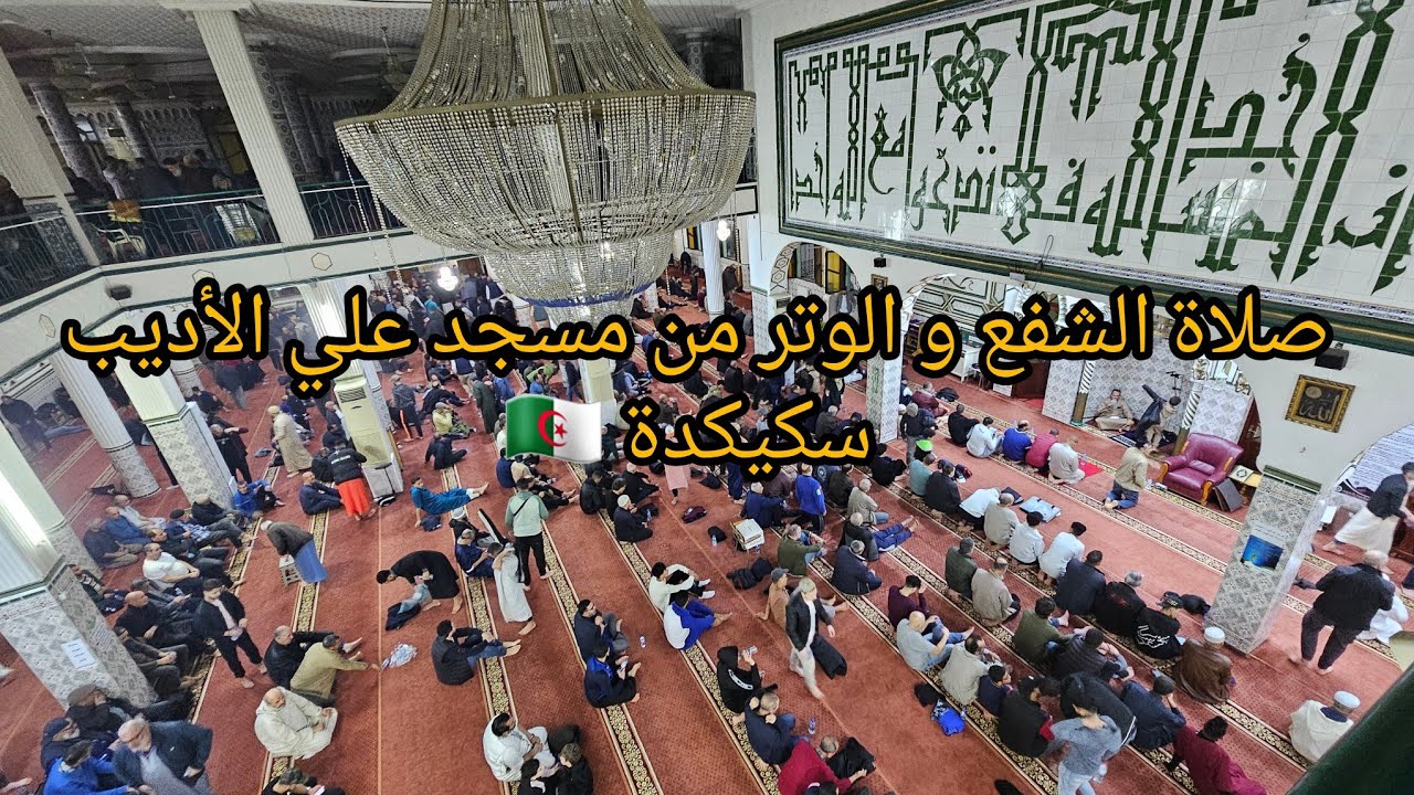 صلاة الشفع و الوتر من مسجد علي الأديب سكيكدة  🇩🇿