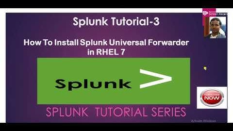 Splunk Tutorial -3-How To Install Splunk Universal Forwarder in RHEL 7