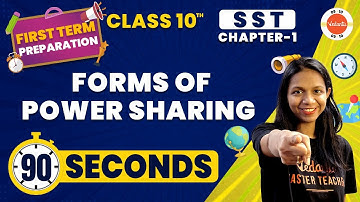Forms of Power Sharing One Shot in 90 Seconds | Power Sharing | NCERT Civics Class 10 Chapter-1