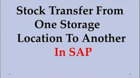 how to transfer stock from one storage location to another Location in sap : Movement type 311