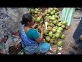 Hard Working Women Sell 1000 Coconut Every Day For Family | Indian Street Food