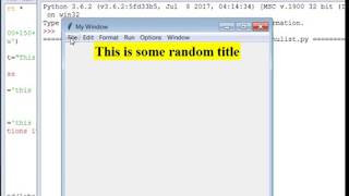 How to change a font in window in Python