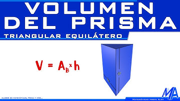 Volumen de un prisma Triangular "equilatero"
