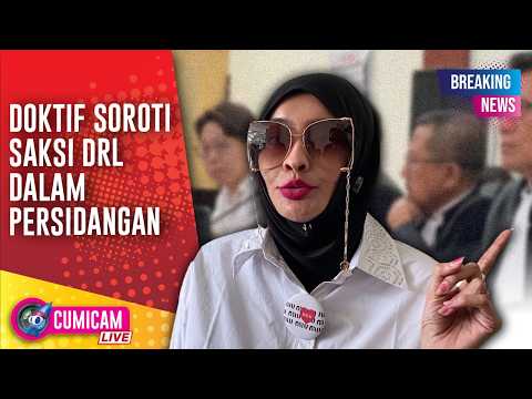 BREAKING NEWS! Doktif Nilai Saksi-Saksi yang Dihadirkan dr Richard Lee Hanya Framing