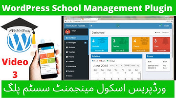 WordPress School Management System Plugin || WP School Press Plugin  || Student Management Plugin