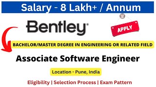 Player Profile Bentley Off Campus Drive for Fresher (0-2 years) Associate Software Engineer Salary 8 LPA+ #freshers
