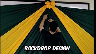 BACK DROP DESIGN TABLE SKIRTING TUTORIAL