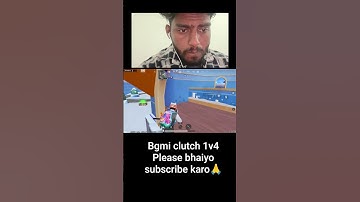 bgmi clutch 1v4 #shorts