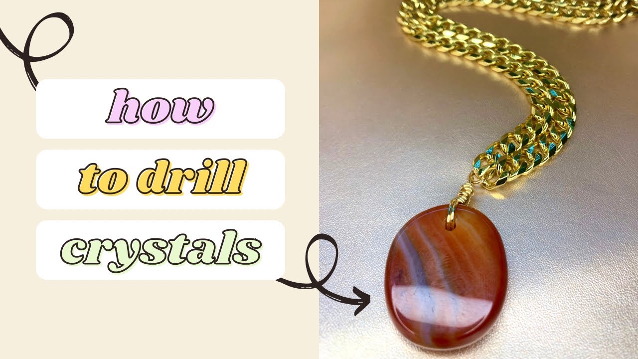 How to drill crystals 💎 YouTube