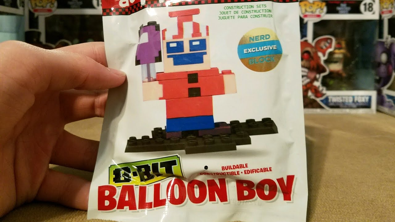 FIVE NIGHTS AT FREDDYS Buildable 8-Bit Balloon Boy 