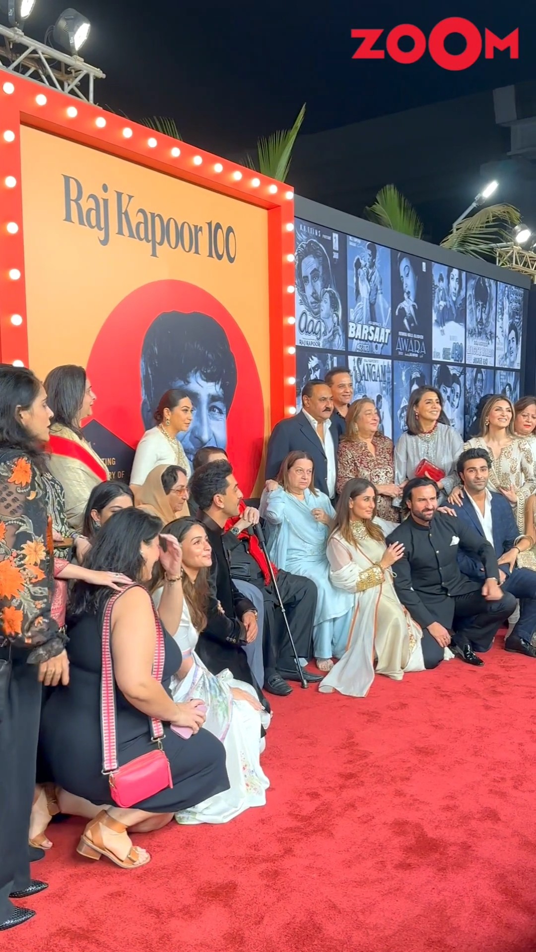 Ranbir-Alia, Saif-Kareena KNEEL on the floor to pose with Kapoor family at Raj Kapoor's event ?