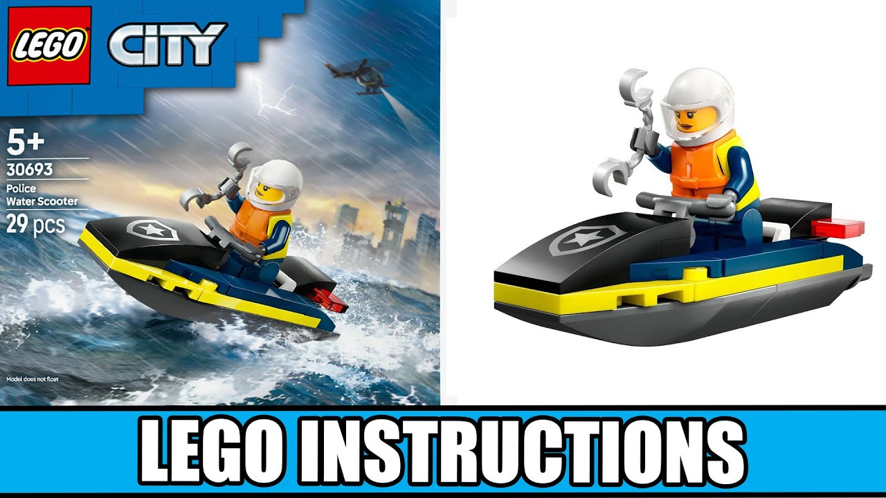 City - Police Water Scooter - Police LEGO instructions