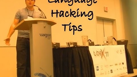Language Hacking tips from Benny the Irish polyglot at TBEX Vancouver