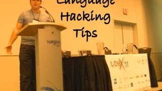 Language Hacking tips from Benny the Irish polyglot at TBEX Vancouver