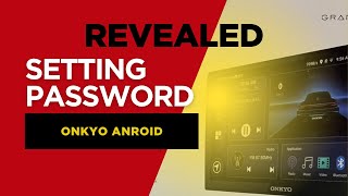 Onkyo X-QD1000 Car Audio System password