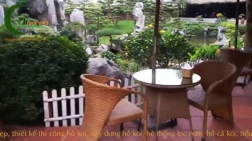 Cảnh quan sân vườn cafe,